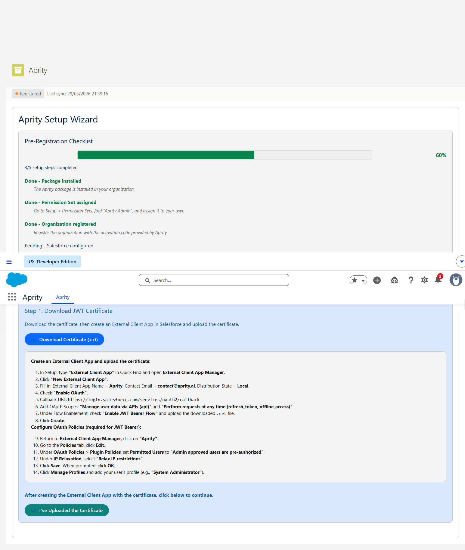 Verification Successful